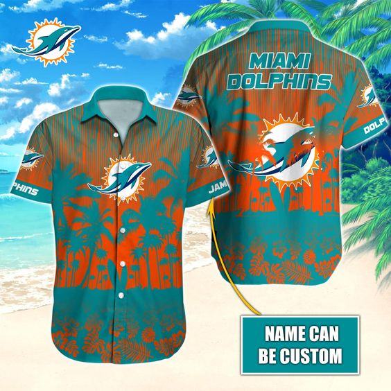 Miami Dolphins Hawaiian Shirt Custom Your Name