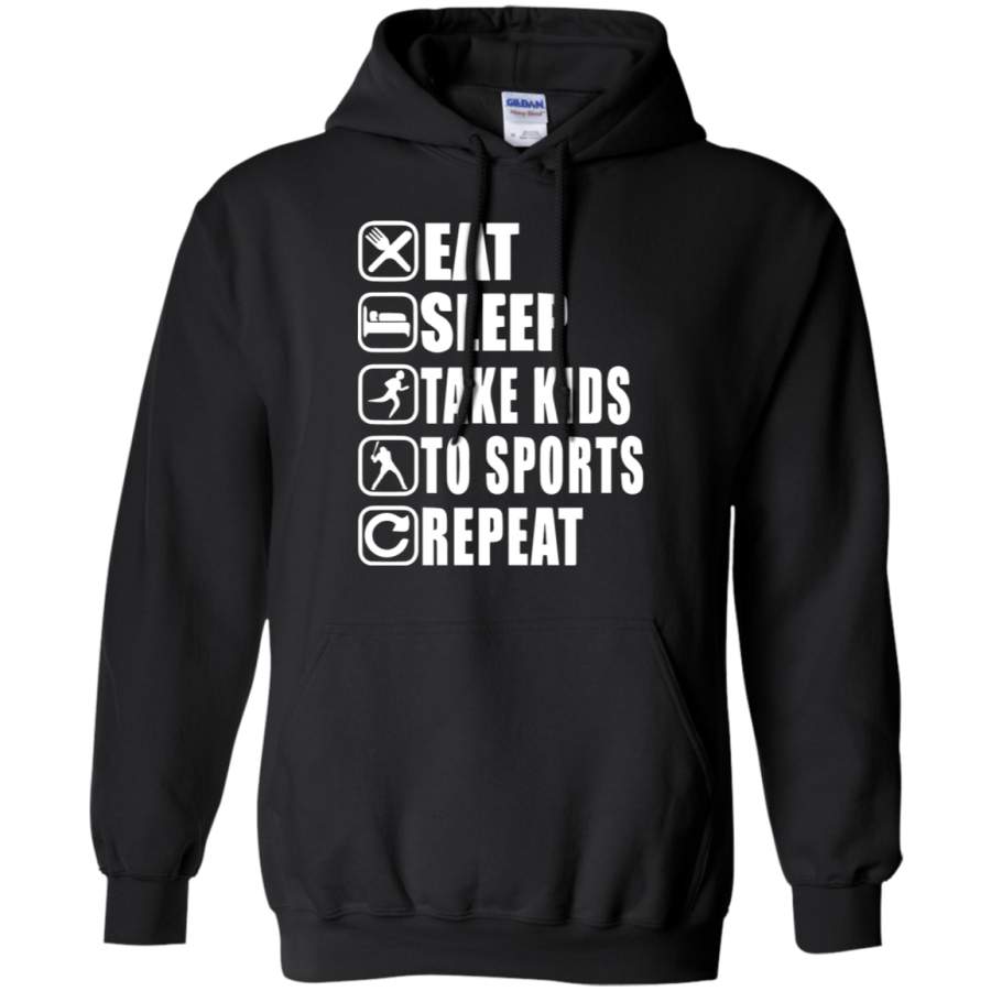 AGR Eat sleep take kids to sports repeat Hoodie