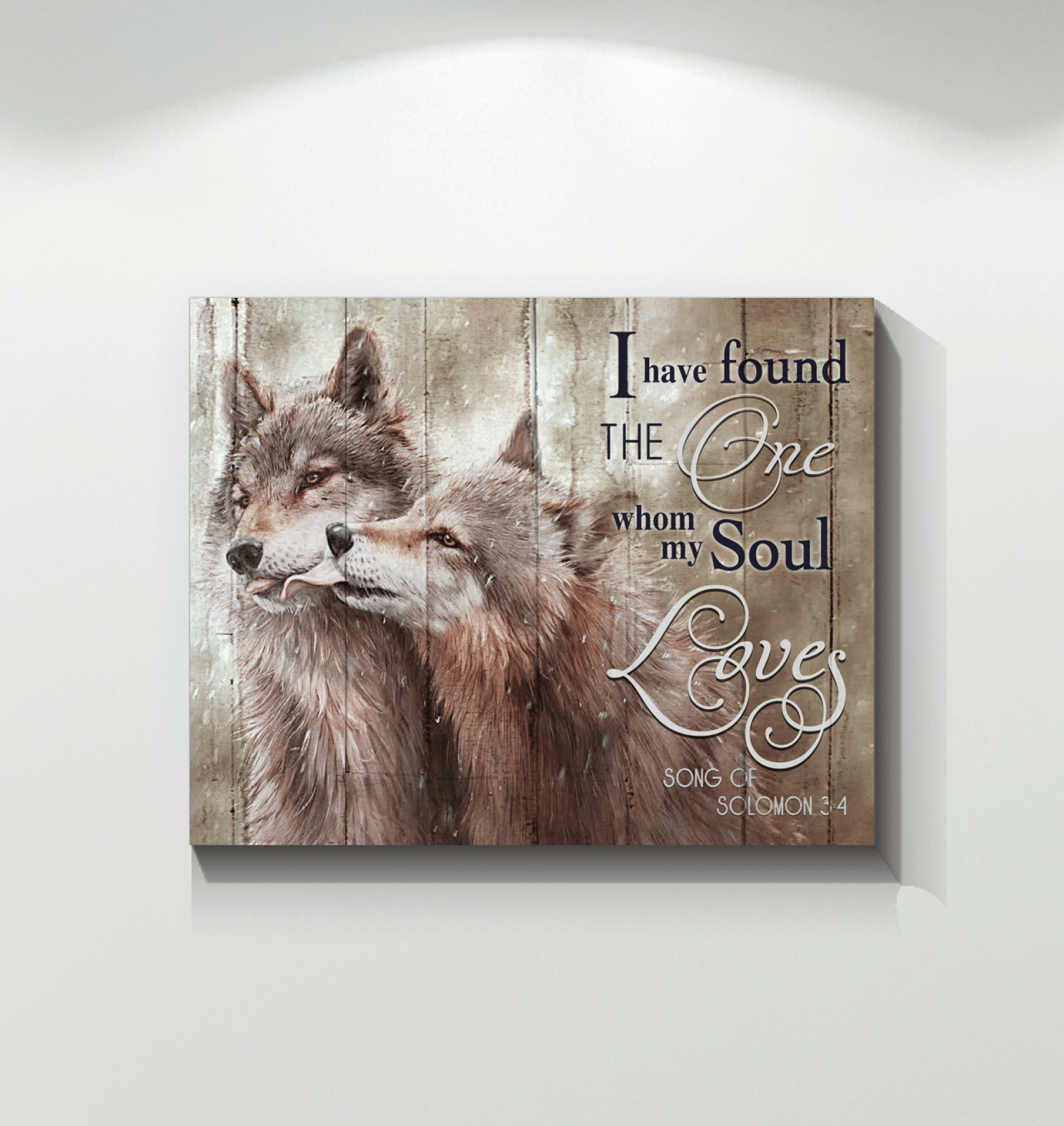 Canvas – Wolf – I Have Found The One Whom My Soul Loves Christmas Gift Ideas