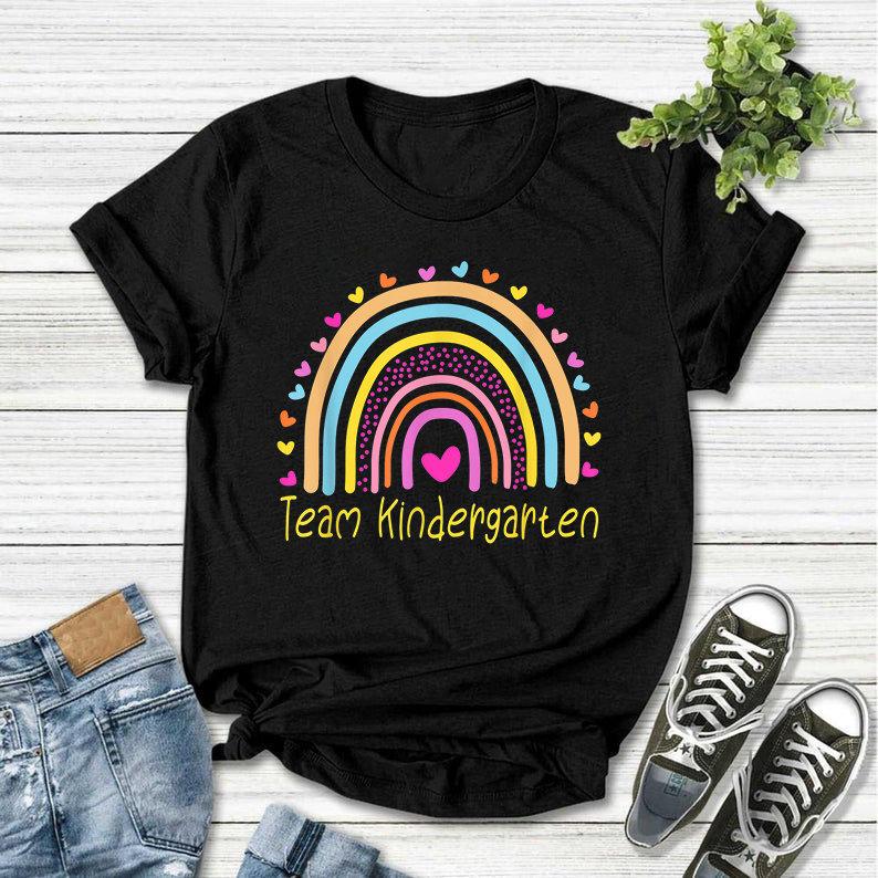 Every Voice Matters Kindergarten Teacher Shirt, Cute Teaching Team T-Shirt, Rainbow For Grade Level Shirt, Teach Kindergarten Tshirt Gift