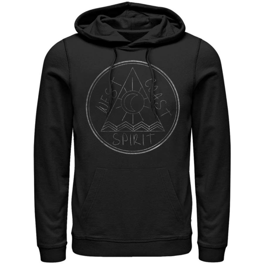 Lost Gods Men’s West Coast Spirit  Lightweight Hoodie Black