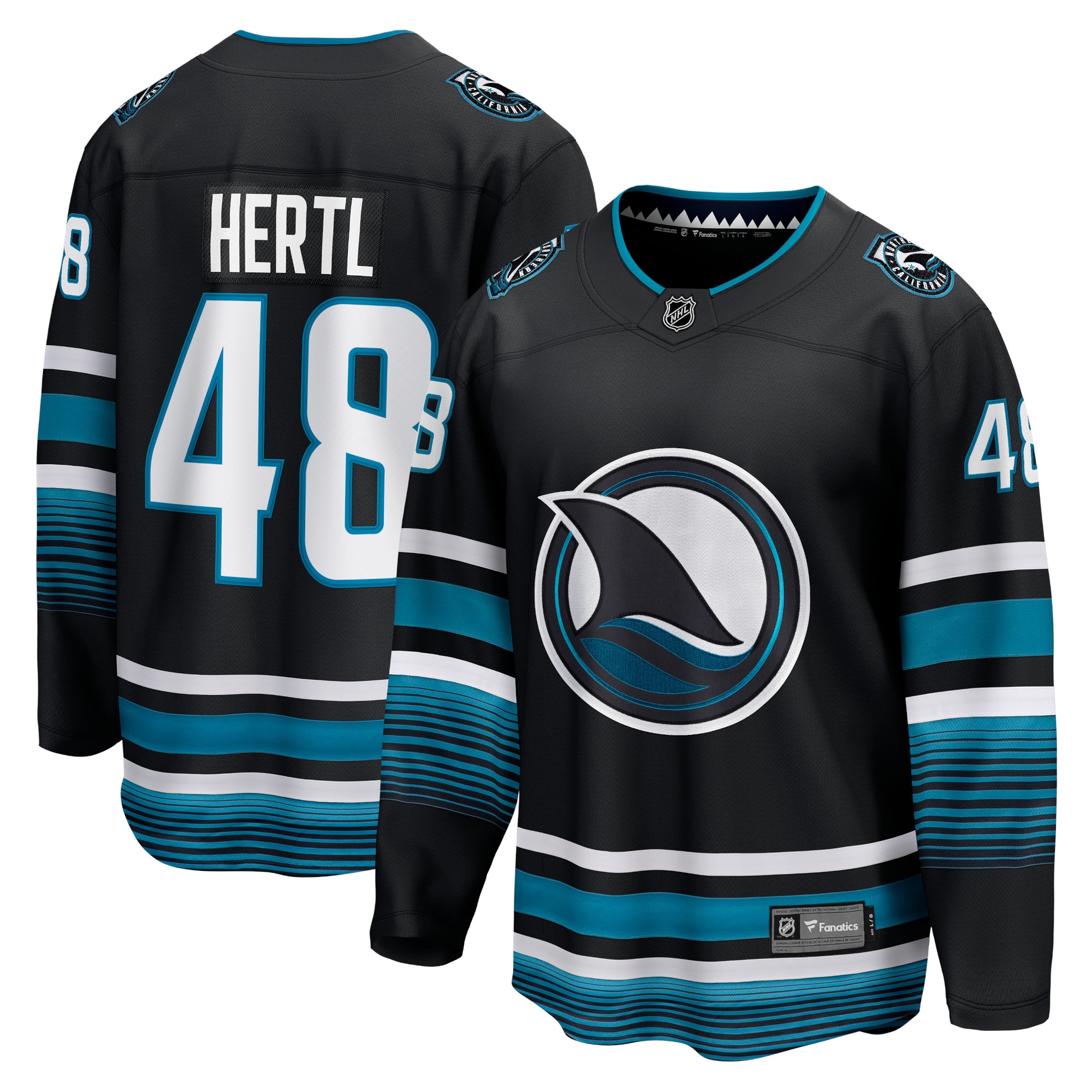 Tomas Hertl San Jose Sharks Branded Alternate Premier Breakaway Player Jersey – Black