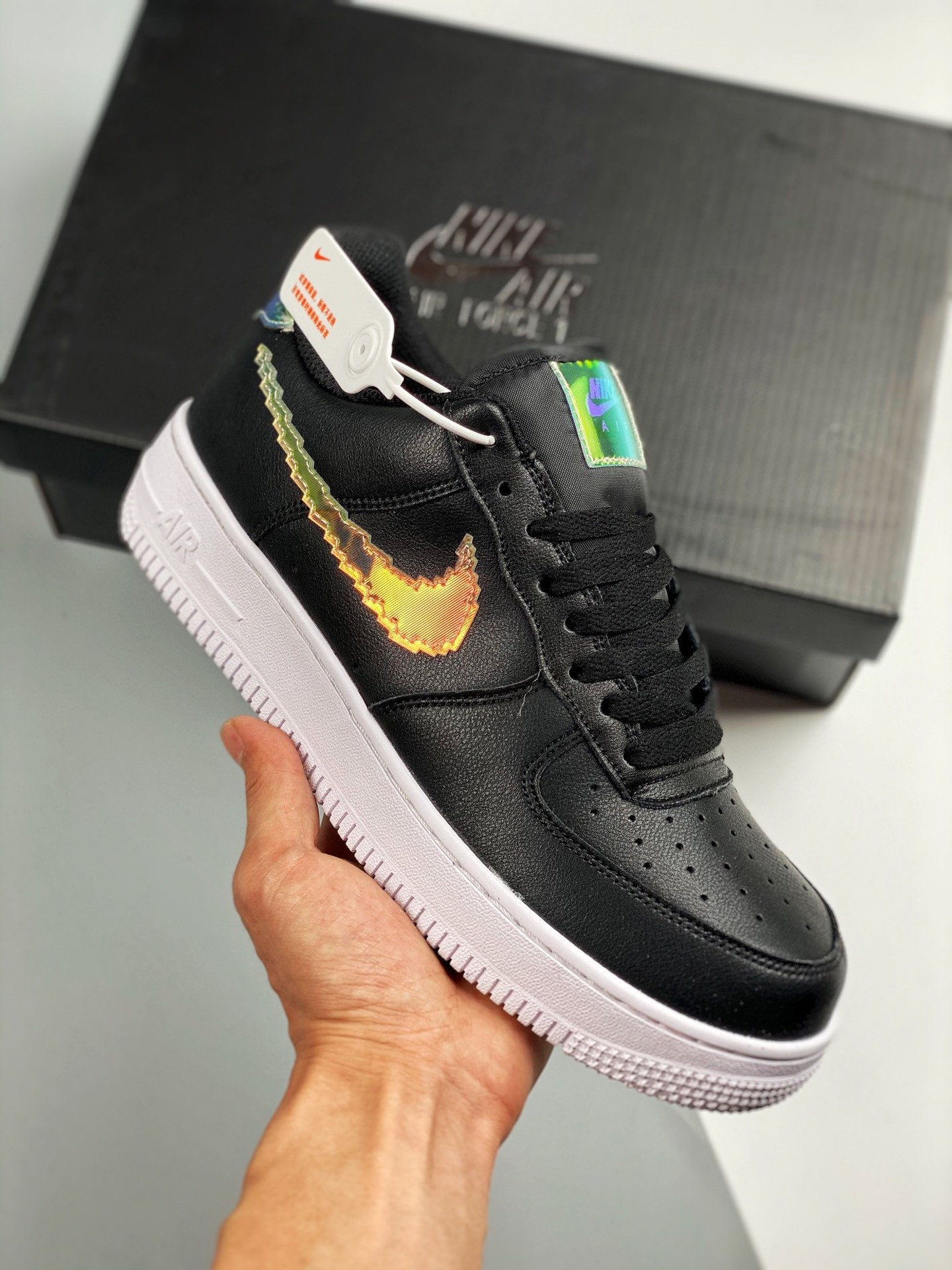 Nike Air Force 1 Low Iridescent Pixel BlackMulti-Color-White 5340424