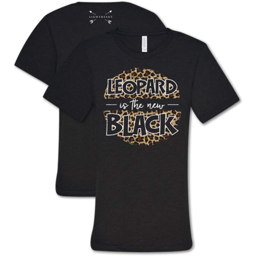 Southern Couture Lightheart Leopard is the New Black T-Shirt