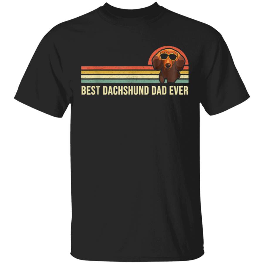 Mens Best Dachshund Dad Ever Shirt Dad Fathers Day Gifts TShirt