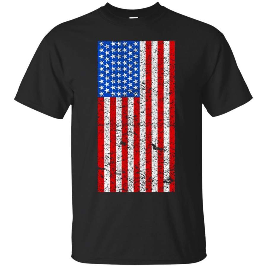 AGR Distressed American Flag 4th of July Independence Day Tee zGalaxy Fashion T-Shirt