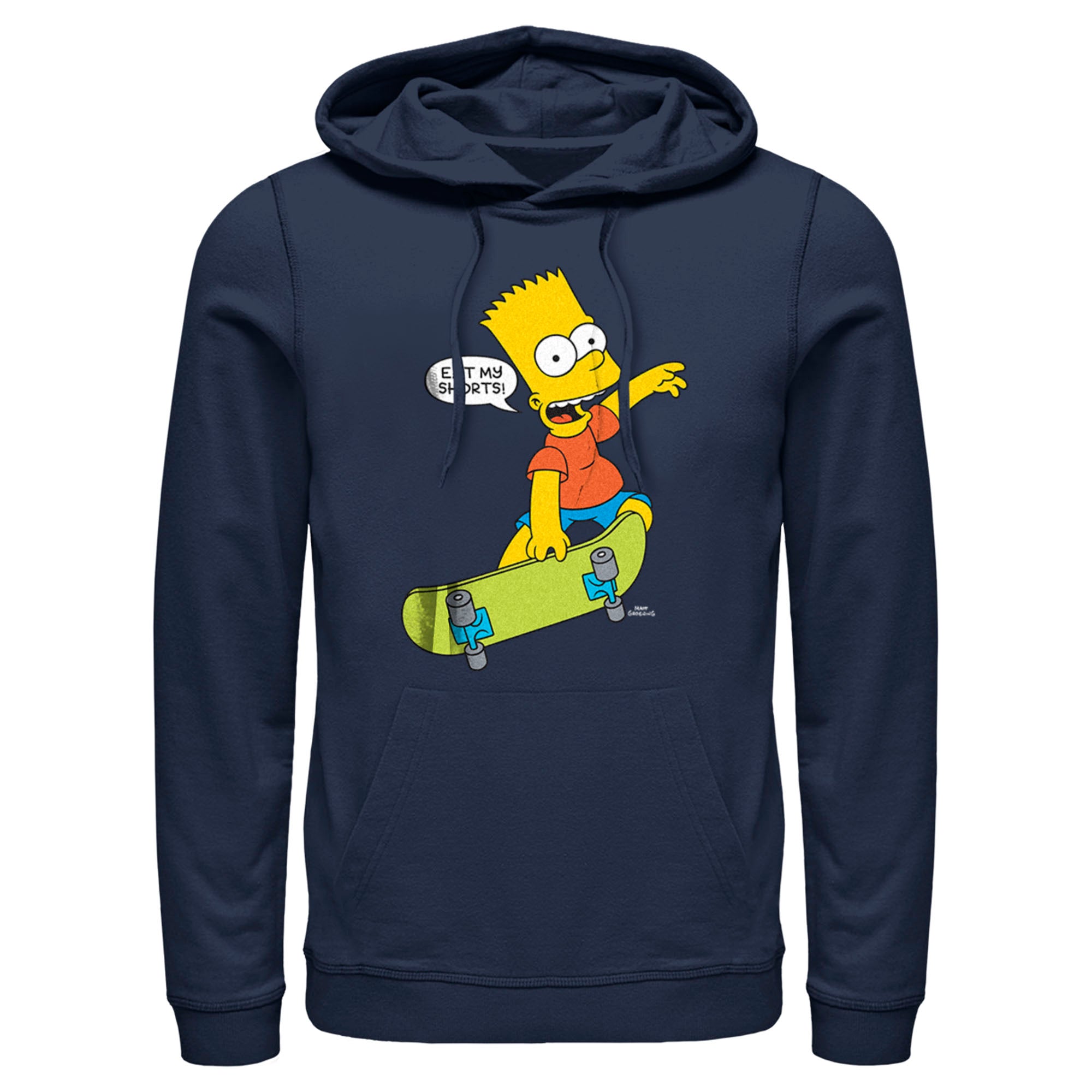 Men’S The Simpsons Bart Eat My Shorts Pull Over Hoodie