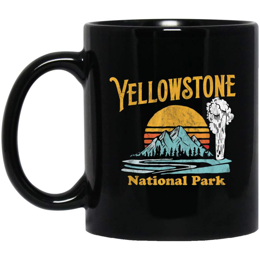 Vintage Yellowstone National Park Retro 80’s 11 oz Mug