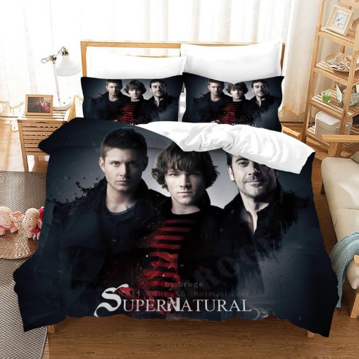 Supernatural Dean Sam Winchester 11 Duvet Cover Pillowcase Home Decor 3D Bedding Set