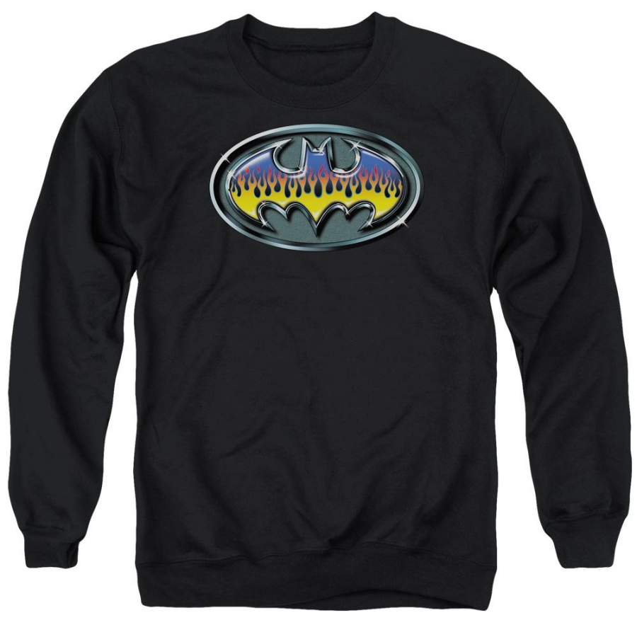 Batman – Hot Rod Shield Adult Crewneck Sweatshirt