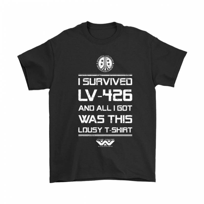 Alien I Survived Lv Four Two Six Men’S T-Shirt