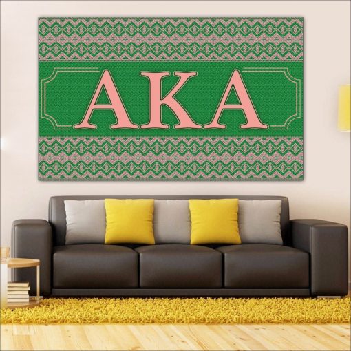 Alpha Kappa Alpha Pattern Rug Wall