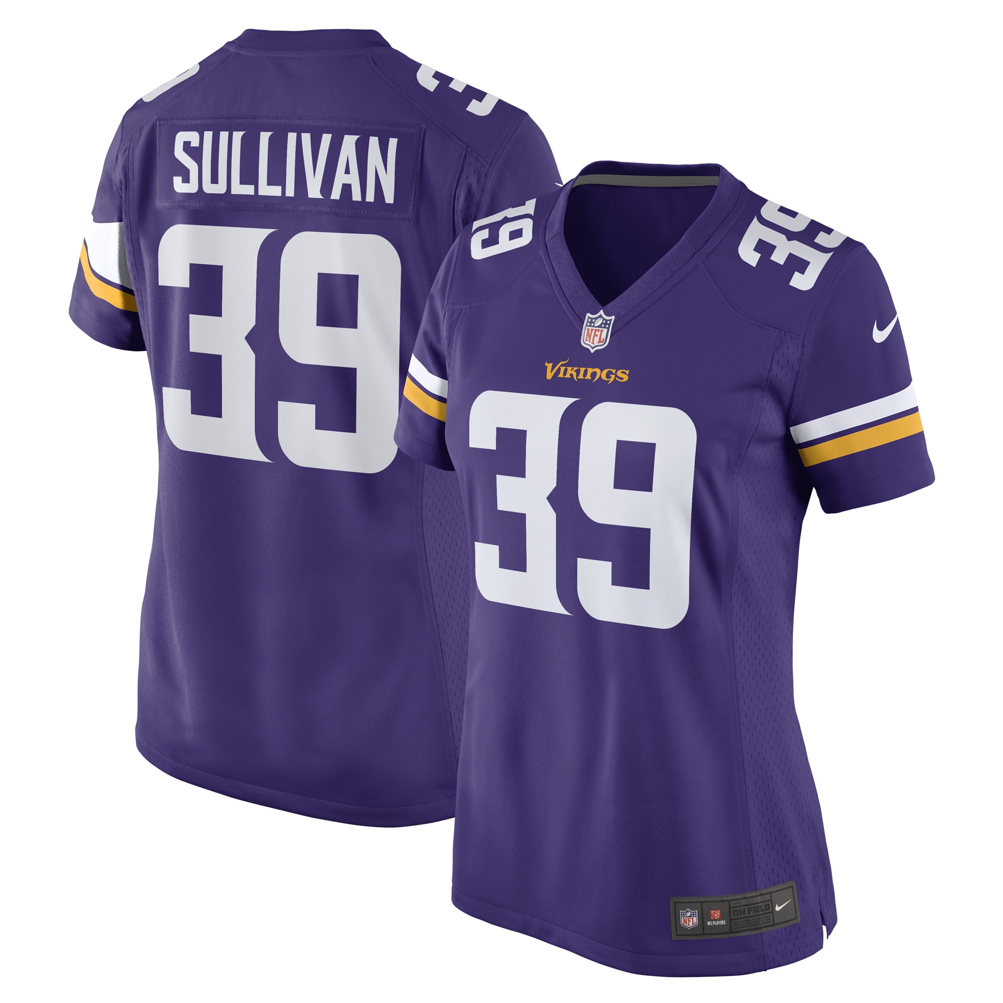 Women’s Minnesota Vikings Chandon Sullivan Purple Game Player Jersey