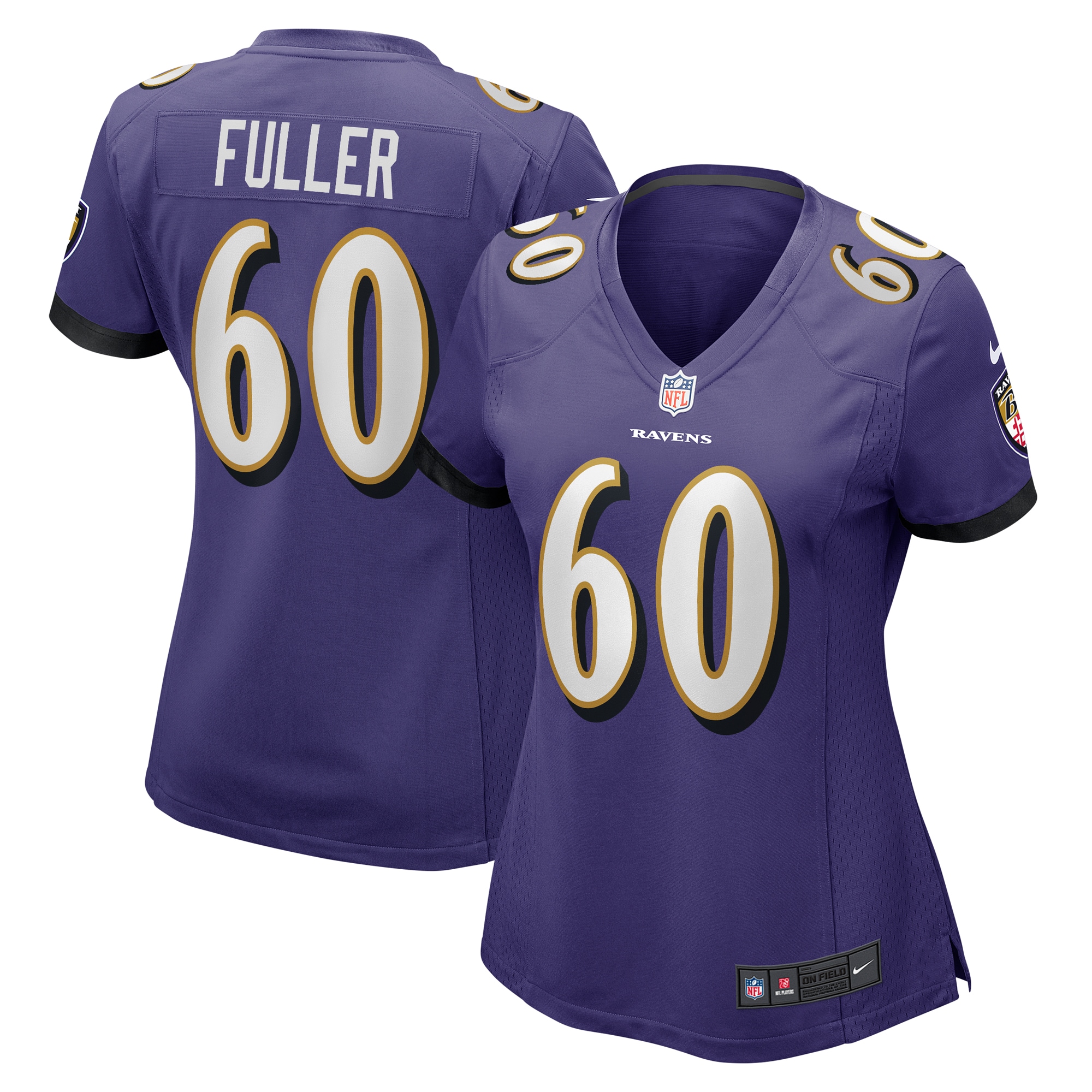 Women’s Baltimore Ravens Kyle Fuller  Purple  Game Jersey