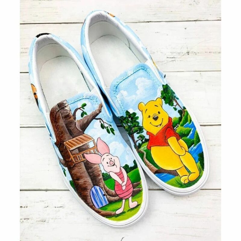 Winnie The Pooh Pooh Bear And Piglet  22 Slip On Shoes