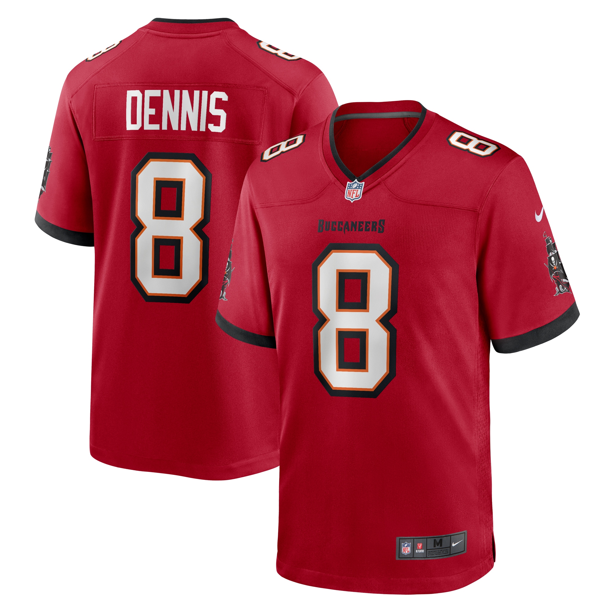 SirVocea Dennis Tampa Bay Buccaneers Game Jersey – Red