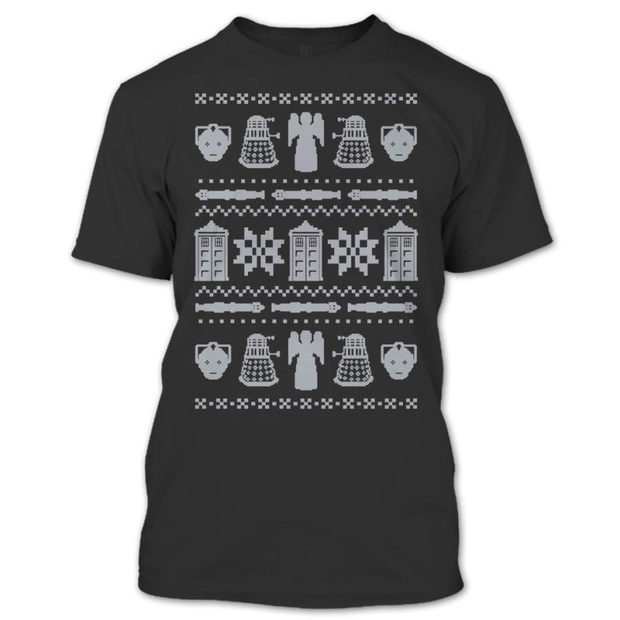 Ugly Christmas Sweater Shirt, Doctor Who T Shirt