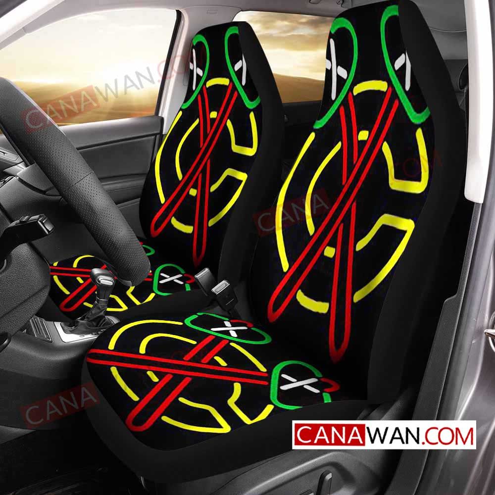 Chicago Blackhawks Style029 3D Customized Personalized Car Seat Cover