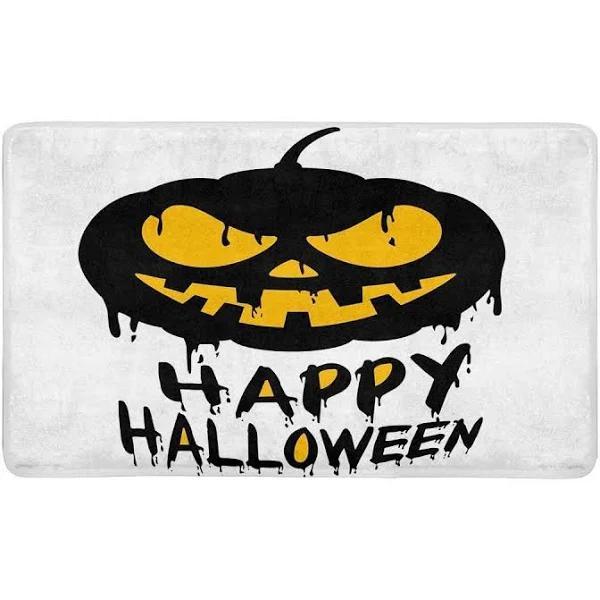 Happy Halloween With Jack O Lantern Pumpkin Halloween Doormat Indoor And Outdoor Mat Entrance Rug Funny Home Decor Closing Gift Gift For Friend Family Gift Idea