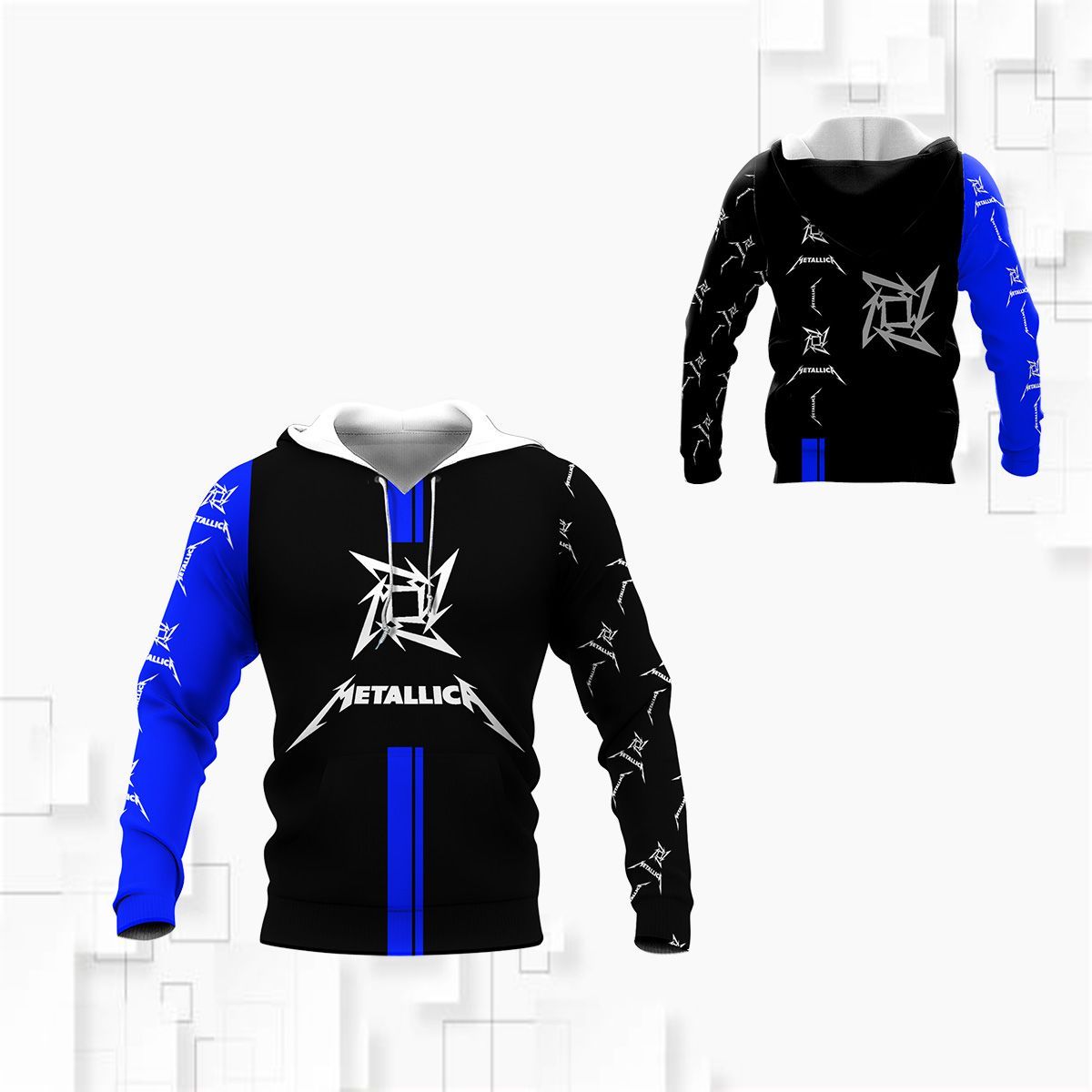 3D All Over Printed Metallica NTH-HT Shirts Ver 4 (Blue)