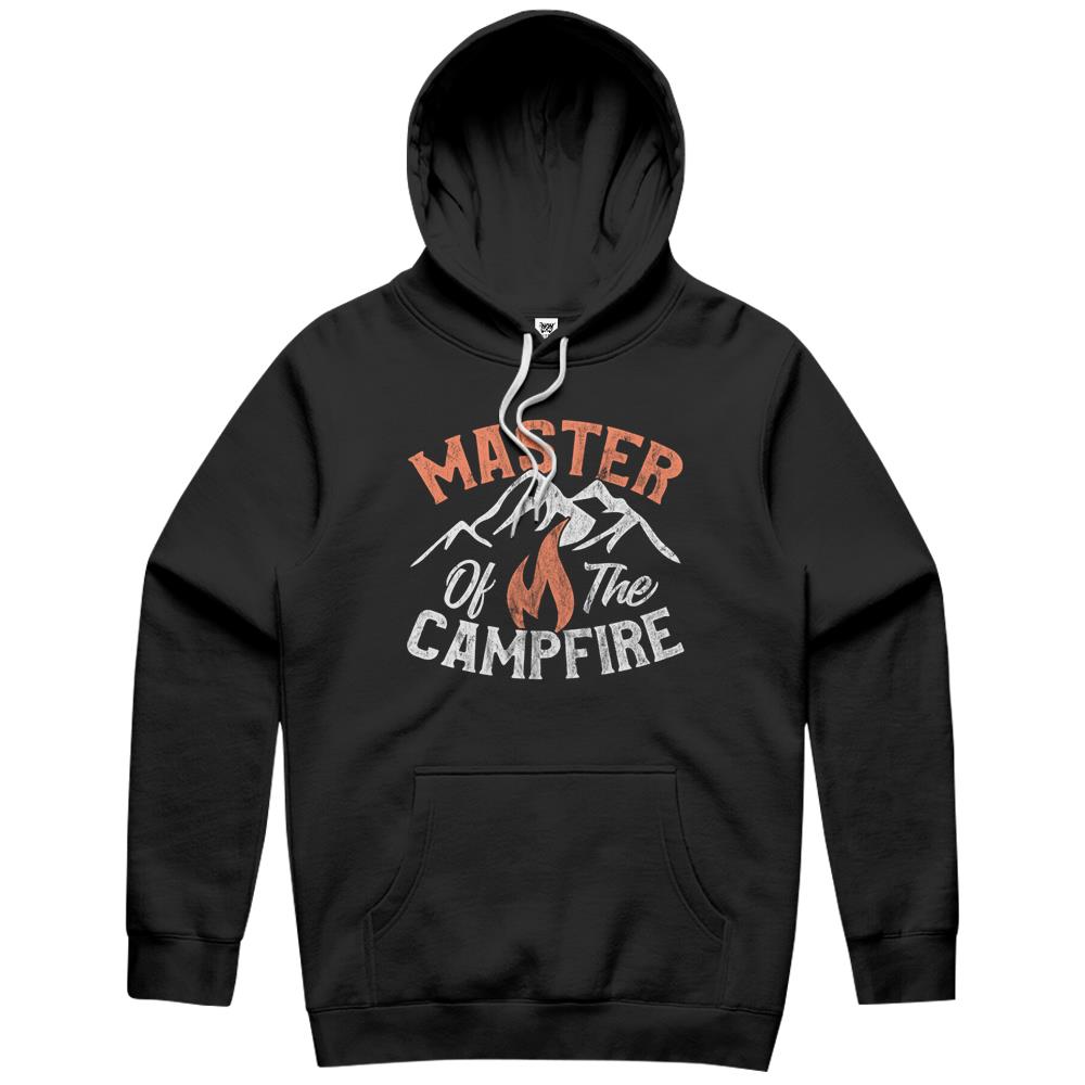 Funny Camping Distressed T Shirt Mens Master Of Campfire Hoodie