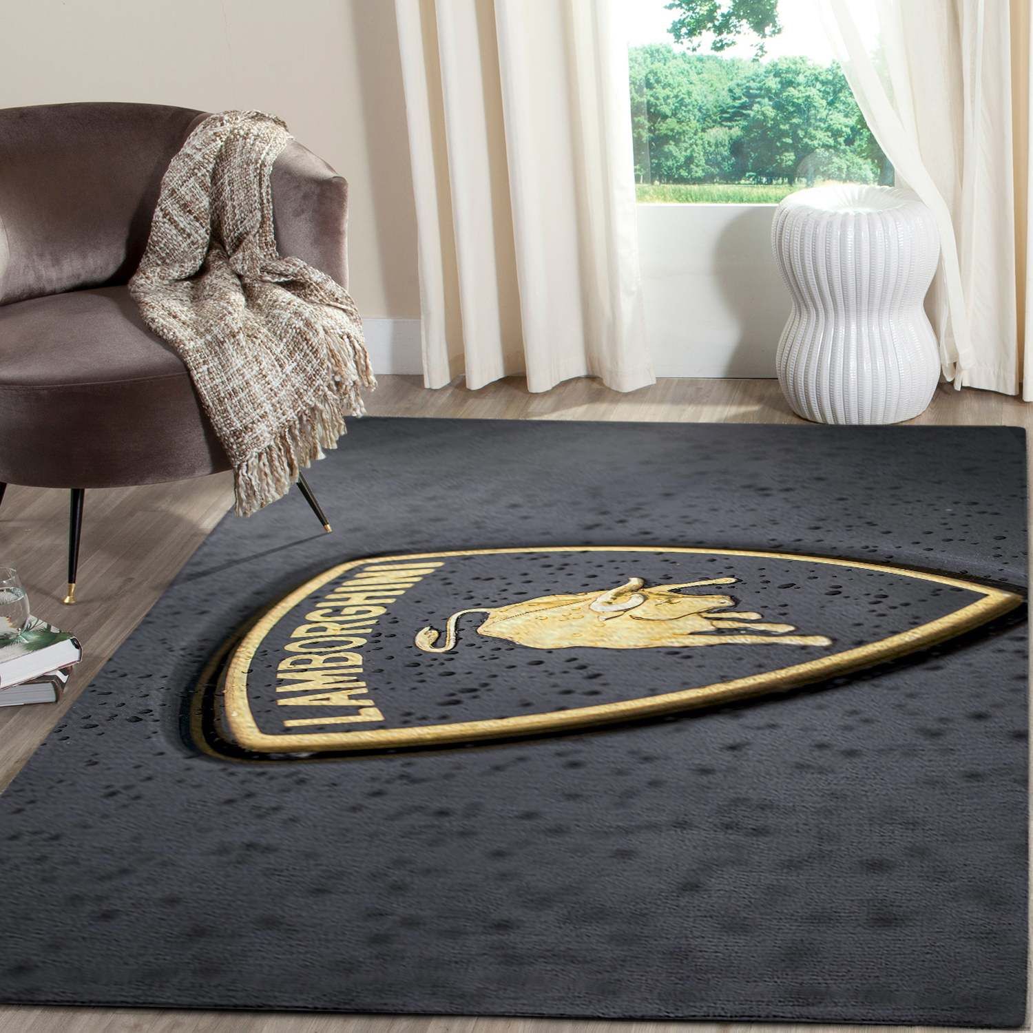 Lamborghini Logo SuperCars Area Rugs Living Room Carpet FN131205 Local Brands Floor Decor