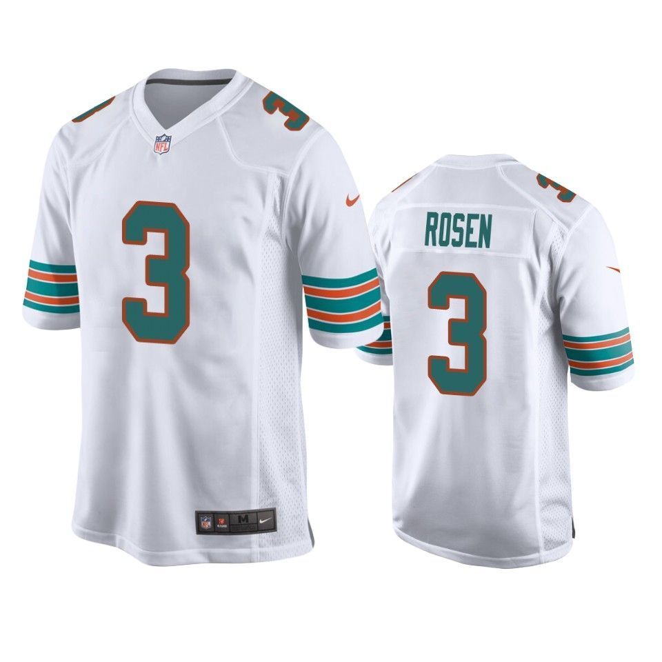 Dolphins Josh Rosen White 2019 Alternate Game Mens Jersey