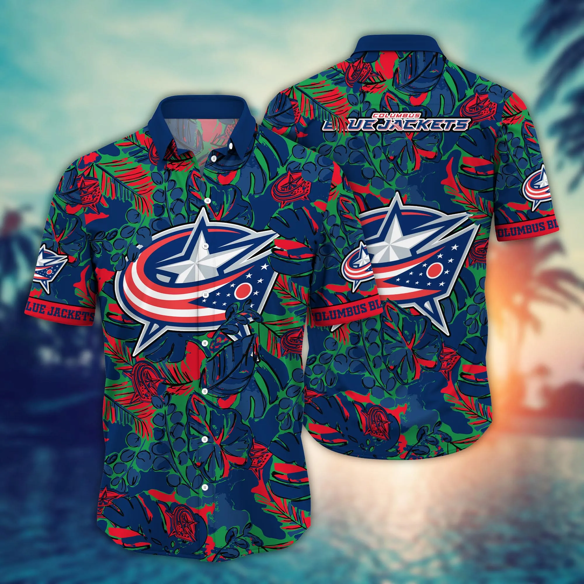 Columbus Blue Jackets Nhl Hawaiian Shirt Sunshine Kickabout Shirts