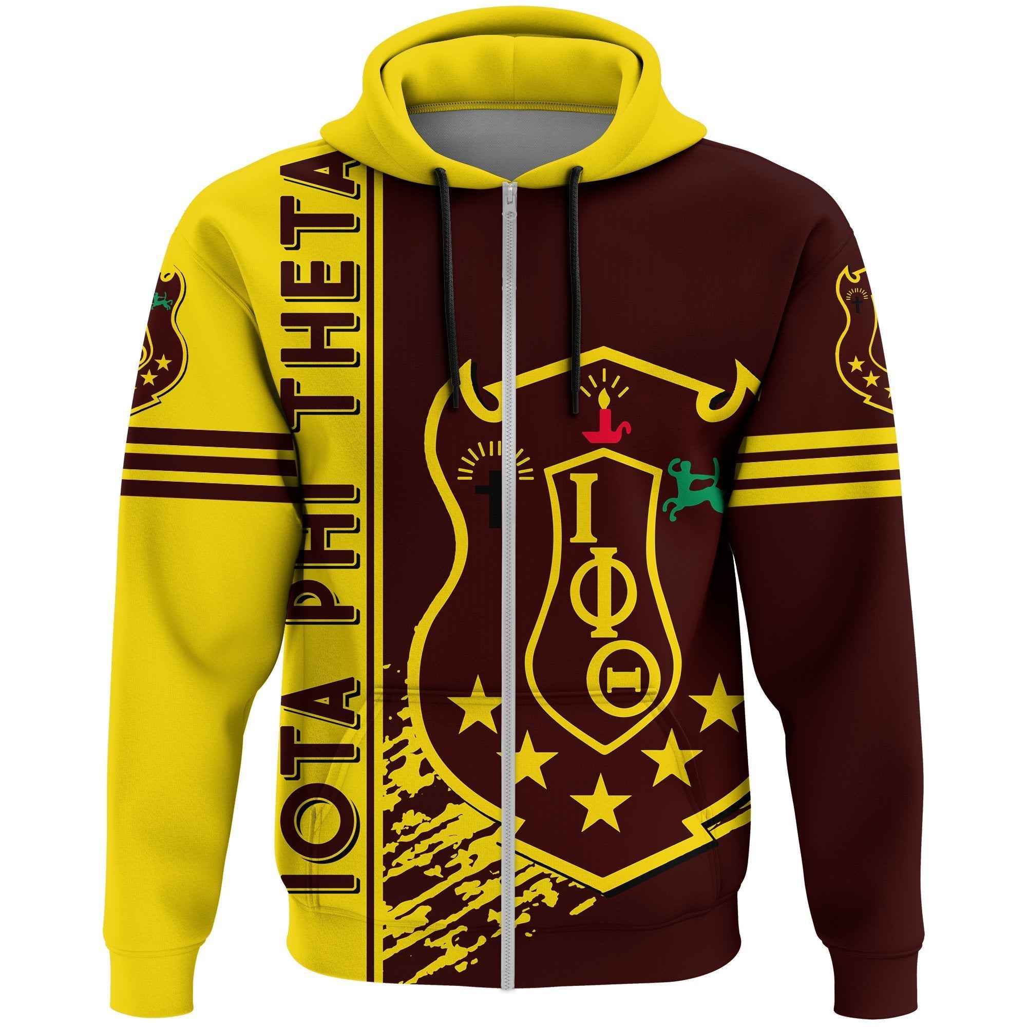 Greek Life Hoodie – Iota Phi Theta Zip Hoodie Quarter Style