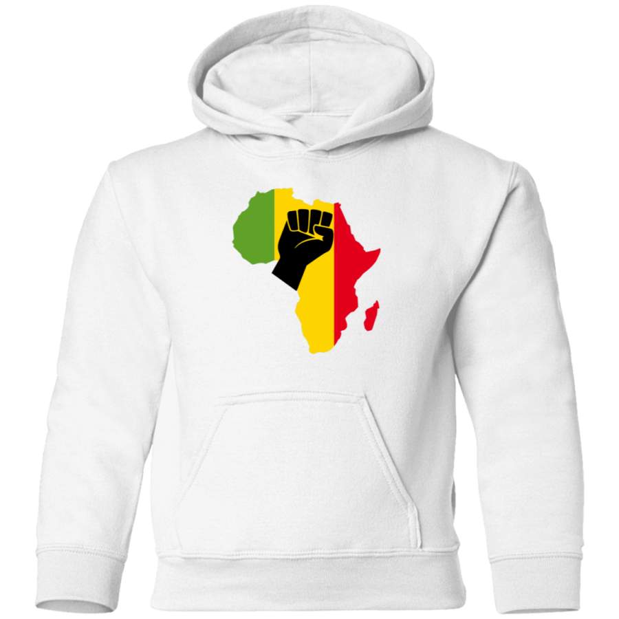 AGR Africa Black Power Africa Map Fist African Toddler Pullover Hoodie