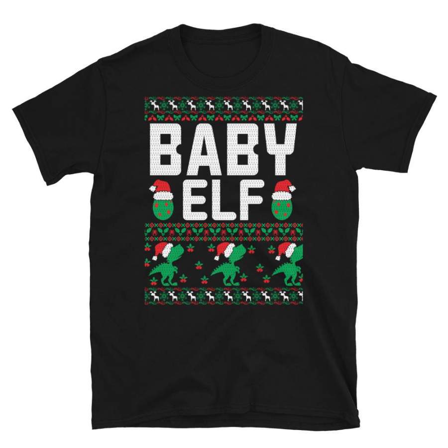 Baby Elf Christmas Ugly Sweater Party Short-Sleeve Unisex T-Shirt