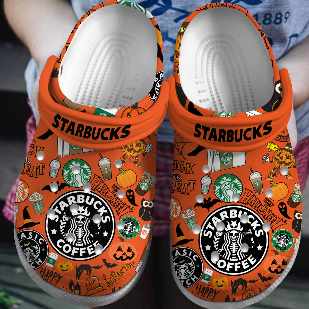 Starbucks Drink Crocs Crocband Clogs Shoes Comfortable For Men Women and Kids 4