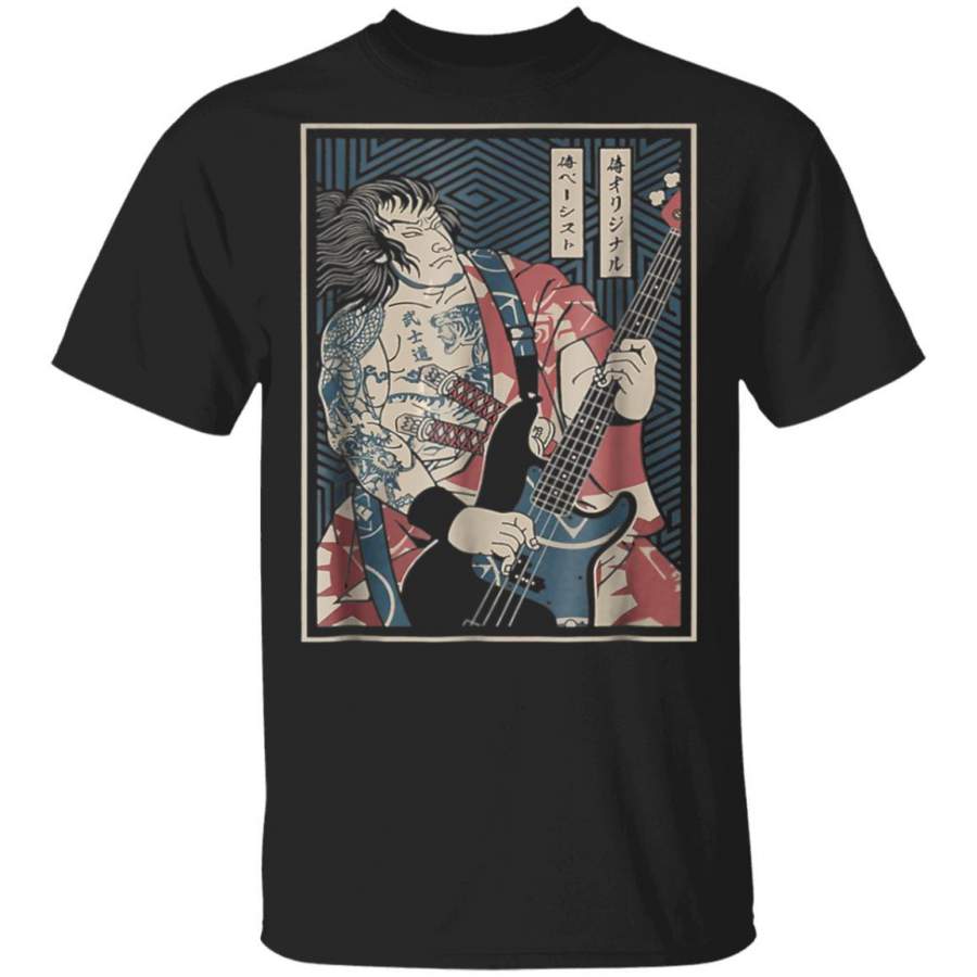 Bassist samurai TSHIRT Bassist Funny Bass Guitar Player Sayi Coffee Mug Unisex Men Women Tshirt