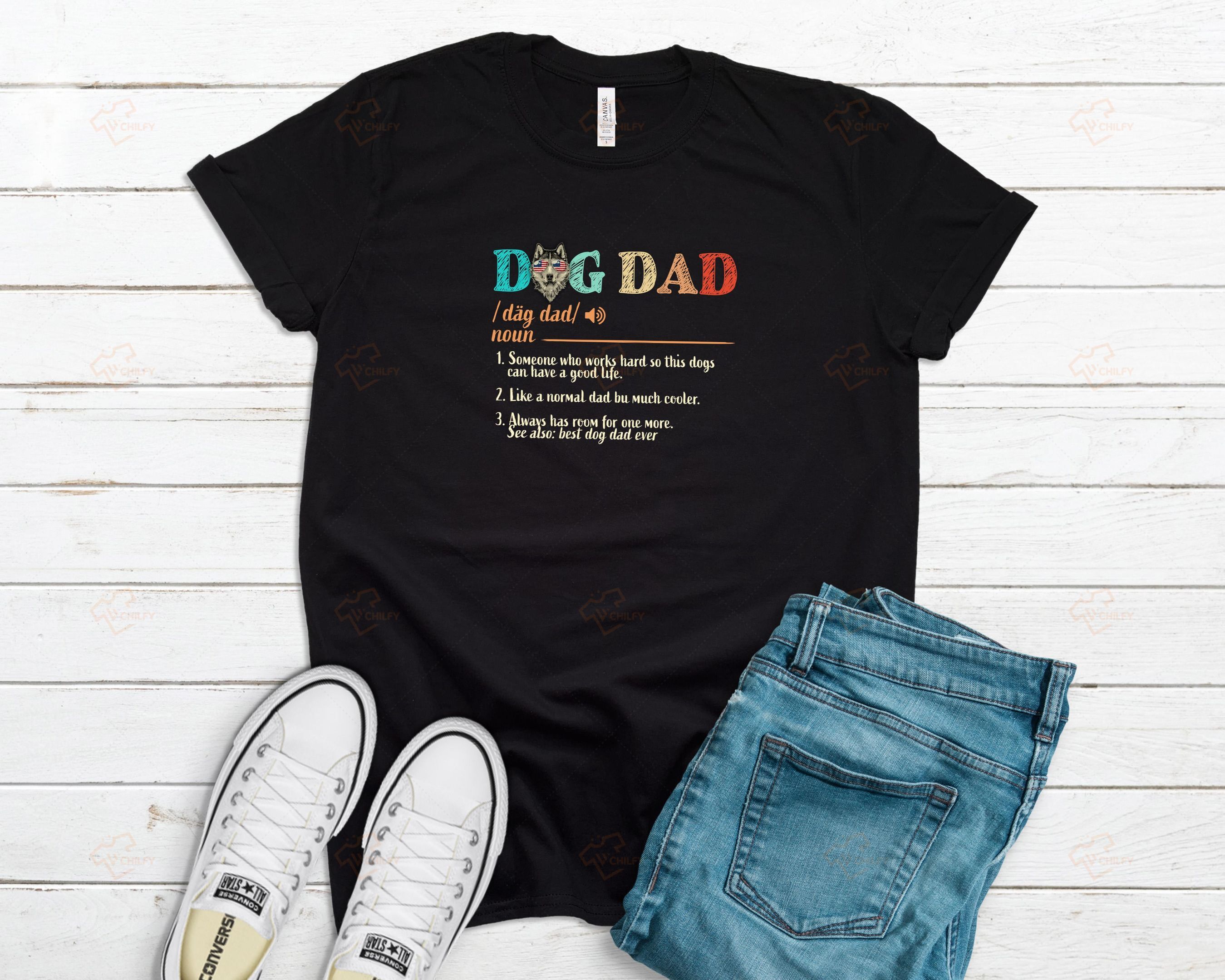 Husky Dog Dad Definition Shirt, Father’s Day Shirt, Gifts For Dad, Funny Dad Shirt, Dog Dad Shirt, Husky Tee