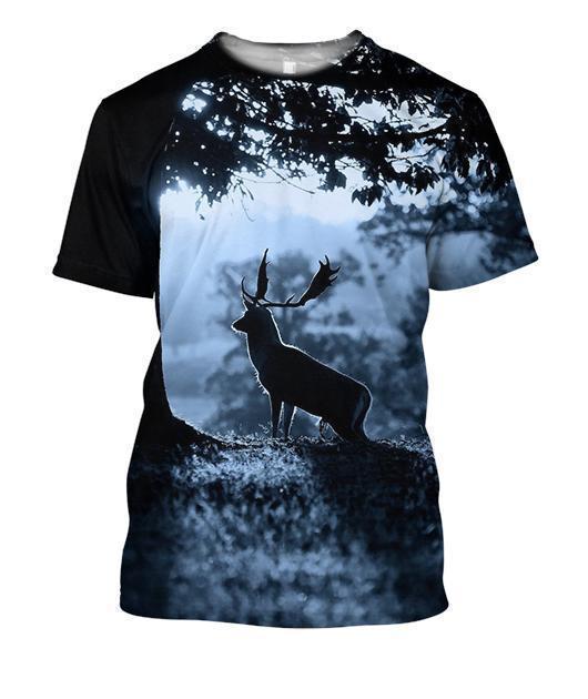 Night And The Deer 3D All Over Print | For Men & Women | Adult | Ht2407