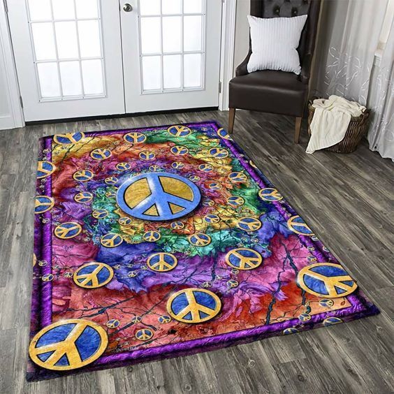 Hippie Freak Peace Rug TTVNHOL DNNTVN