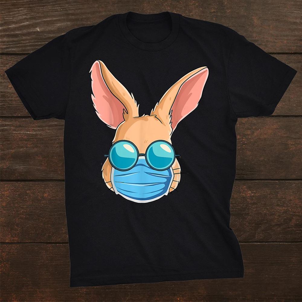 Bunny In A Mask Easter Day Eggs Hunt  Woshirt Unisex T-Shirt – Easter Shirts For Family – Best Easter Gifts