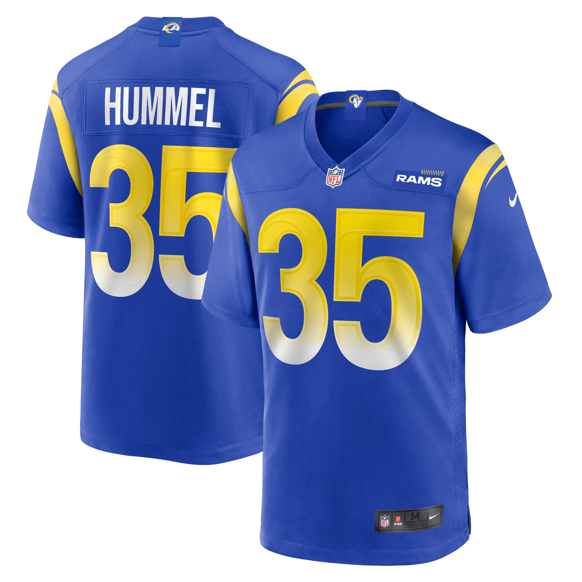 Jake Hummel Los Angeles Rams Game Player Jersey – Royal