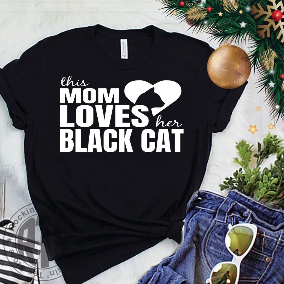 This Mom Loves Her Black Cat Gift Standard/Premium T-Shirt