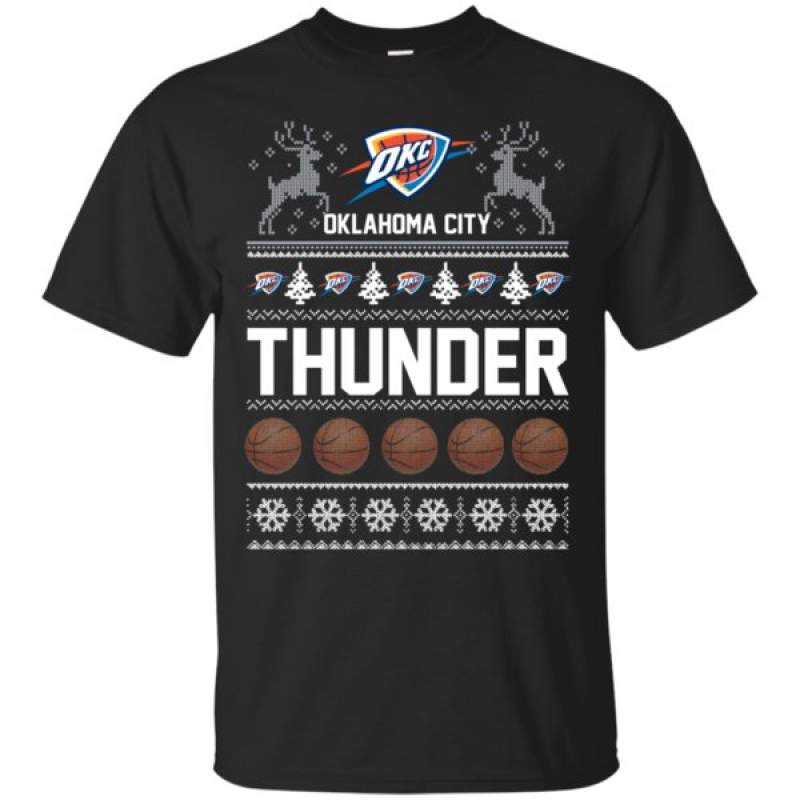 Buy Oklahoma City Thunder Ugly Christmas T Shirt