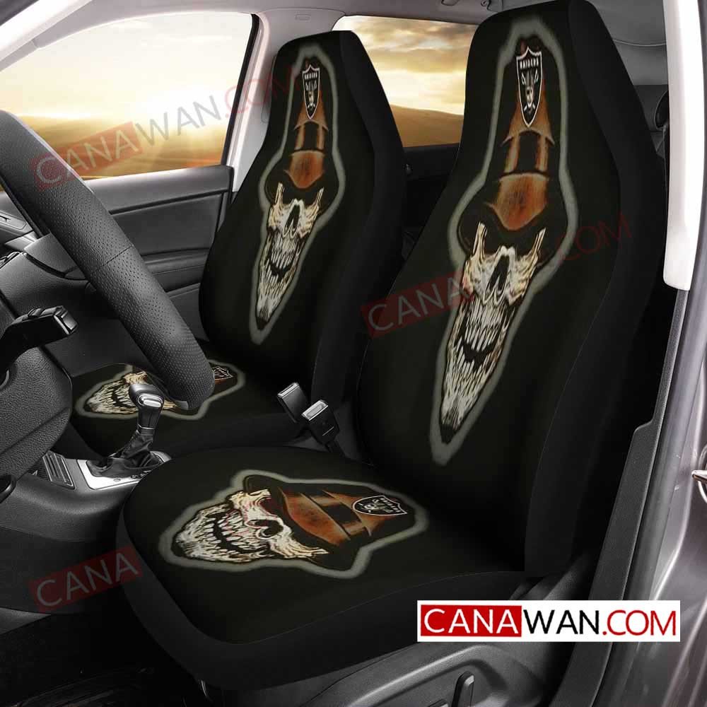 Western Conference Skull Art Style5 3D Customized Personalized Car Seat Cover