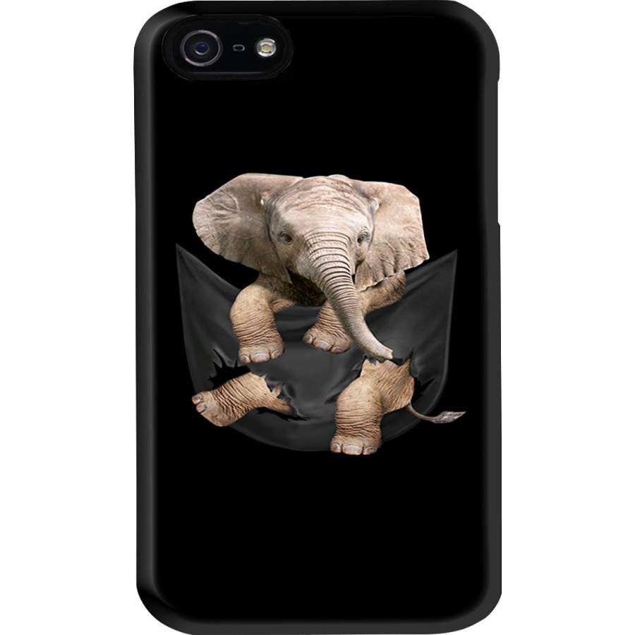 Small Elephant In Pocket For Elephant Lovers Phone case