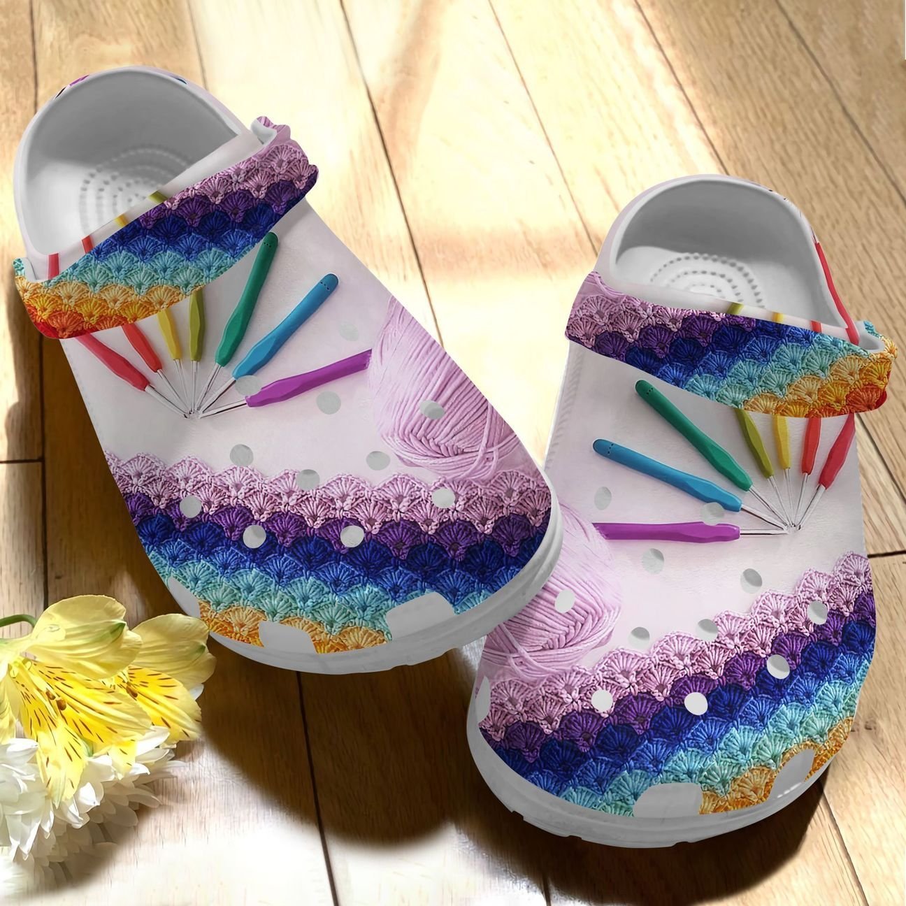 Crochet Personalize Clog, Custom Name, Text, Fashion Style For Women, Men, Kid, Print 3D 1.0