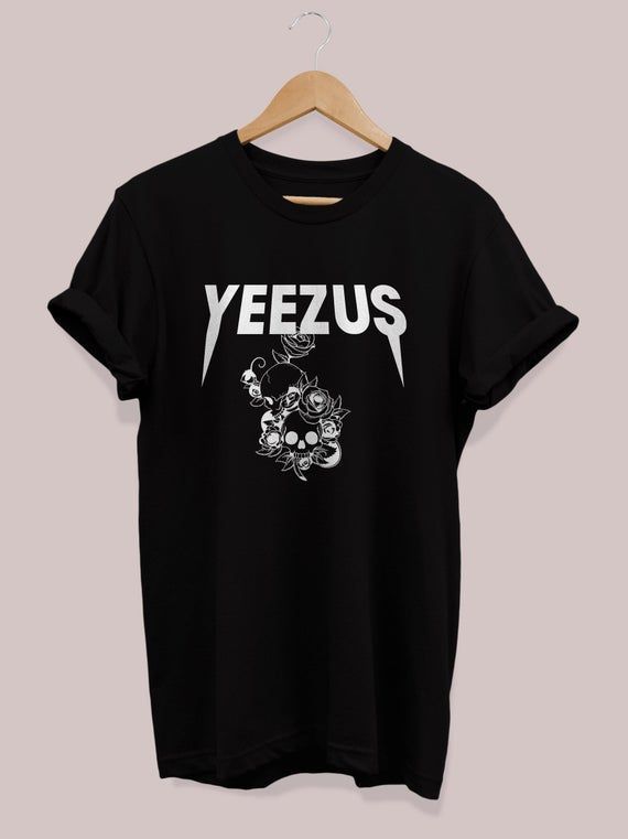 Yeezus Skull Flowers Tour Kanye West Yeezy Yeezy Shirt Givenchy Balenciaga Short Sleeve Shirtshort Sleeve Uni Shirt