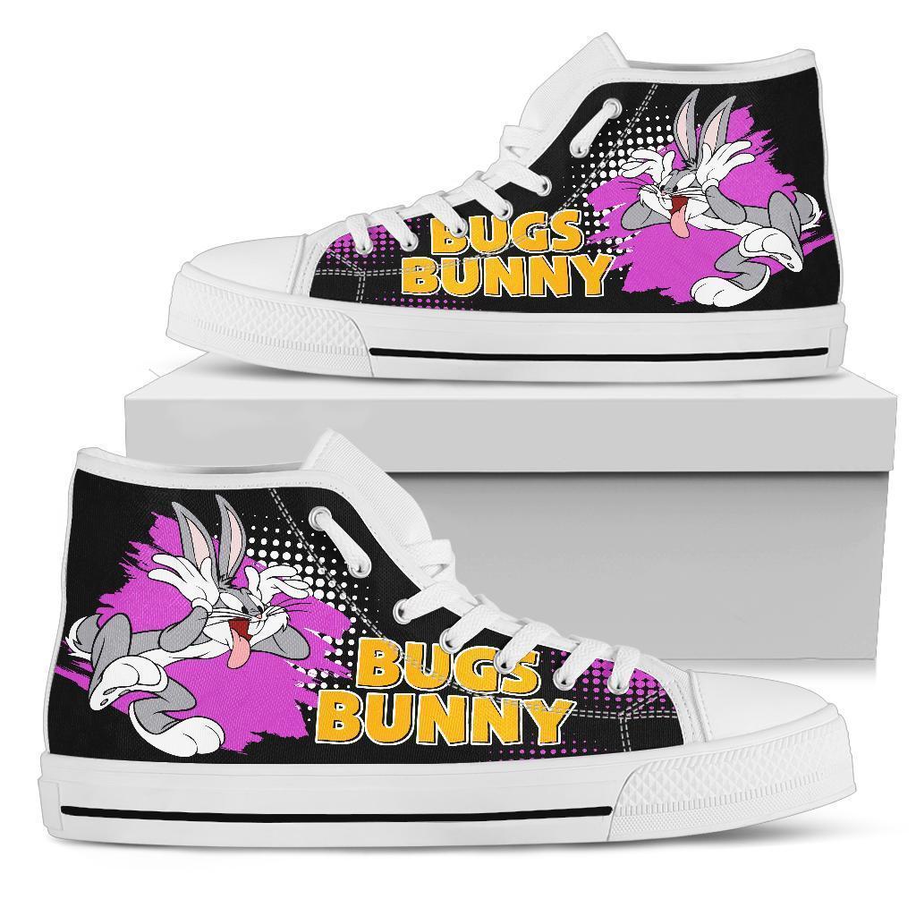 Bugs Bunny Sneaker High Top Shoes Looney Tunes Fan