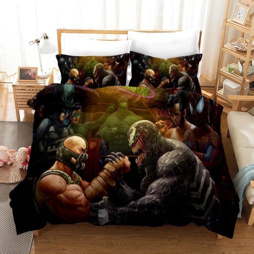 Venom Bane Batman 16 Duvet Cover Pillowcase Home Decor 3D Bedding Set 81