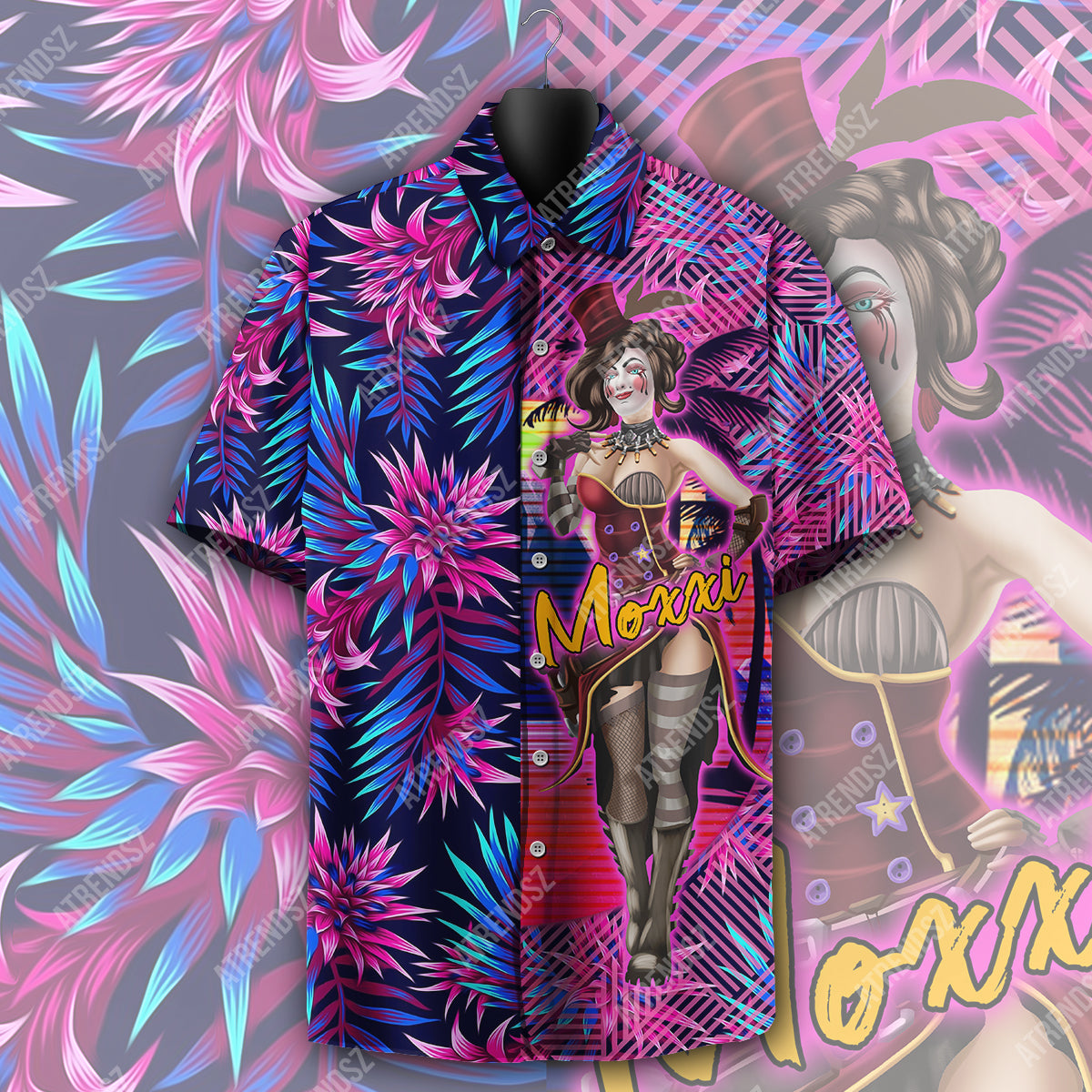 Atrendsz Bl All Over Print Hawaiian Shirt