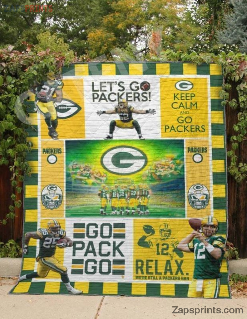 Green Bay Packers Live Love Packers 3 D Printing Quilt Gift For Fan Football Lovers