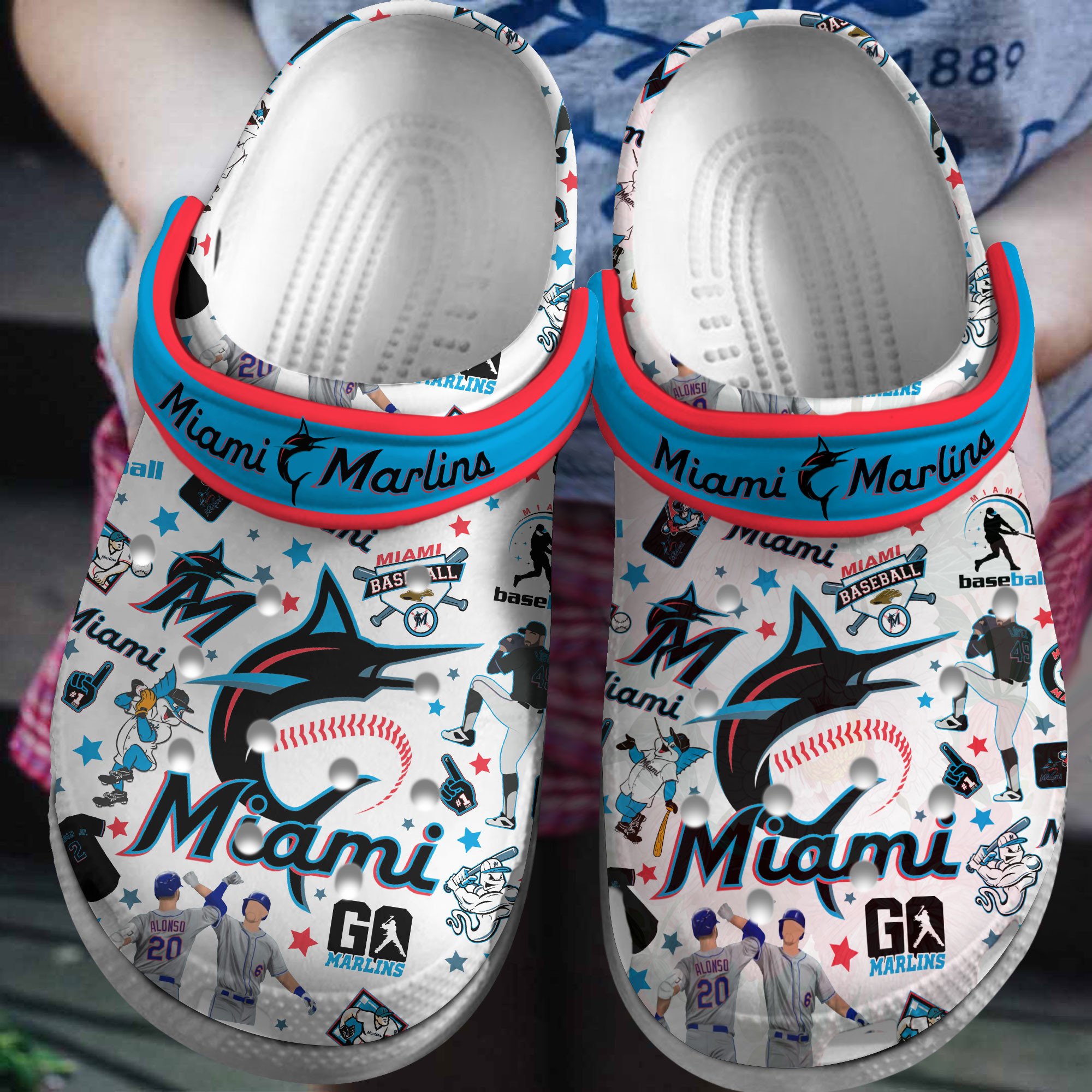 Premium Miami Marlins MLB Sport Crocss Crocband Clogs Shoes For Men Women and Kids