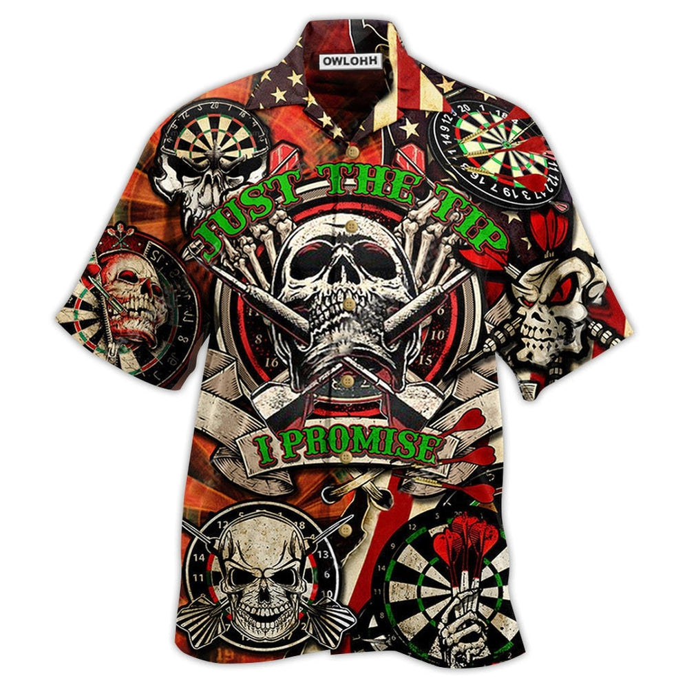 Darts Just The Tip I Promise Skull Hawaii Shirt Ha23430